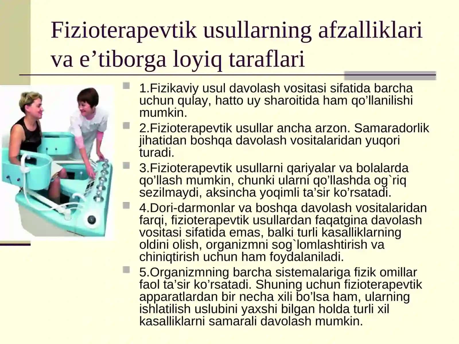 Dorisiz sog'lomlashtirish 3
