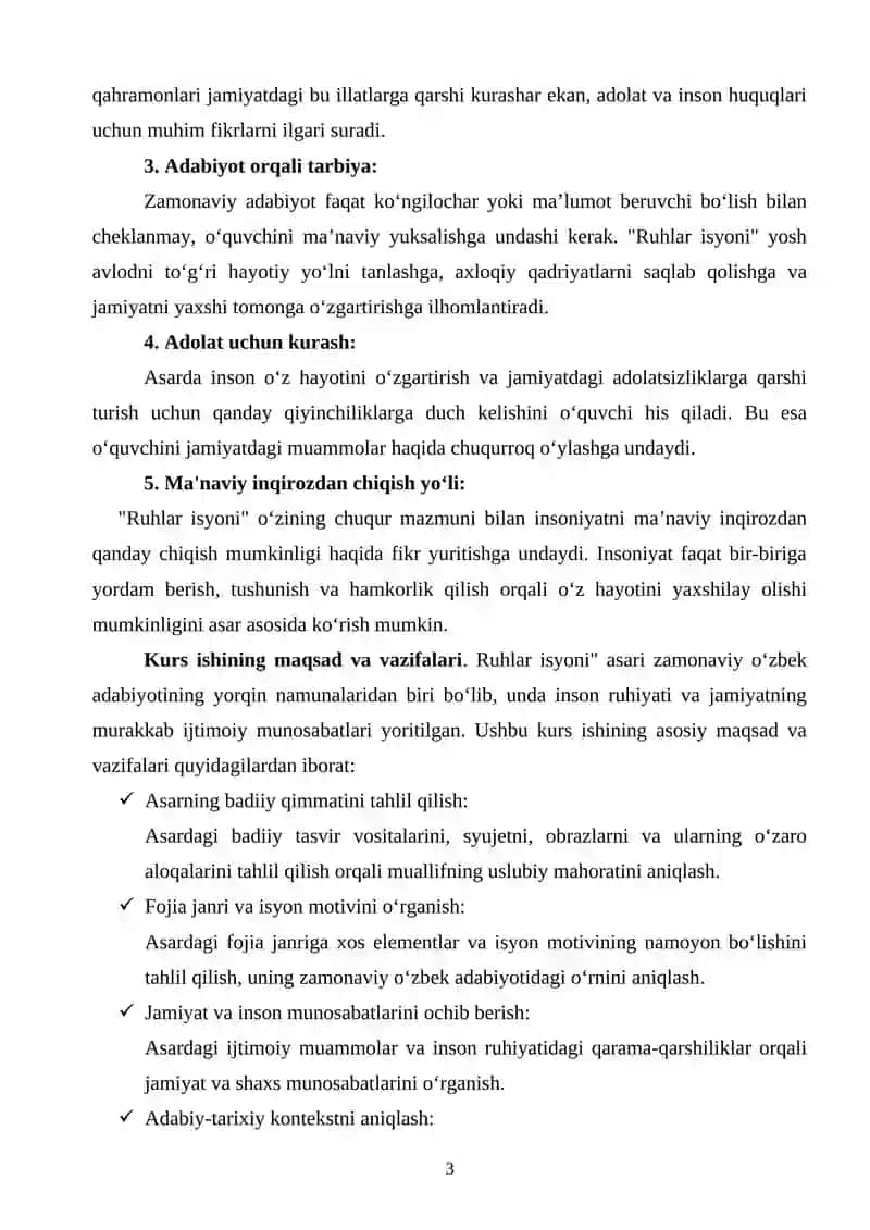 "Ruhlar isyoni" 3