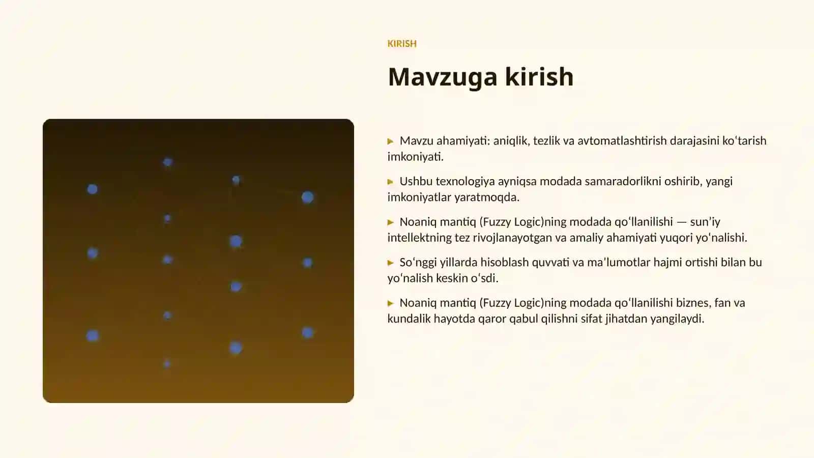 Noaniq mantiq (Fuzzy Logic)ning modada qoʻllanilishi 3