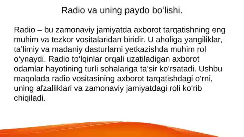 Radio va televideniya 3