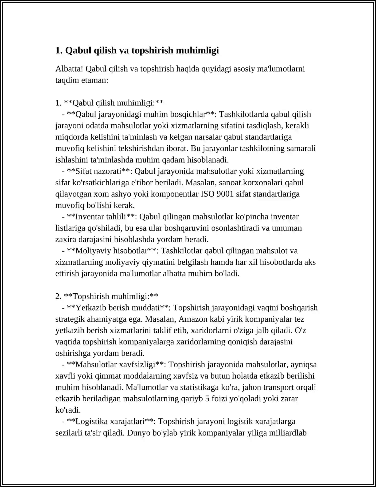 MUSTAQIL ISH Mavzu: STANTSIY NAVBATCHISINING ISH JARAYONI DAVOMIDA NAVBATCHILIKNI QABUI QILISH VA TOPSHIRISH JARAYONLARI 3