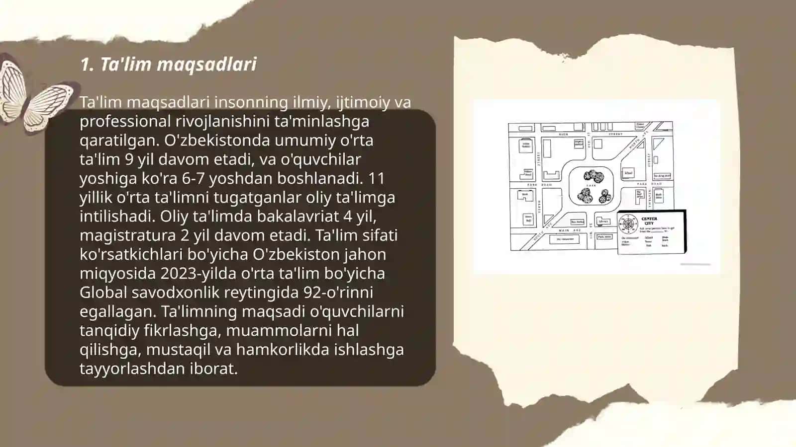 Oʻquvchining rivojlanish xaritasi 3