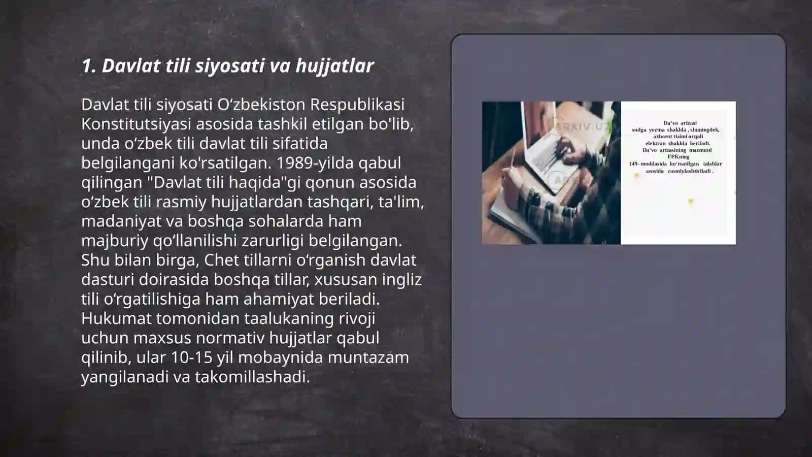 Davlat tilida ish yuritish hujjatlari 3