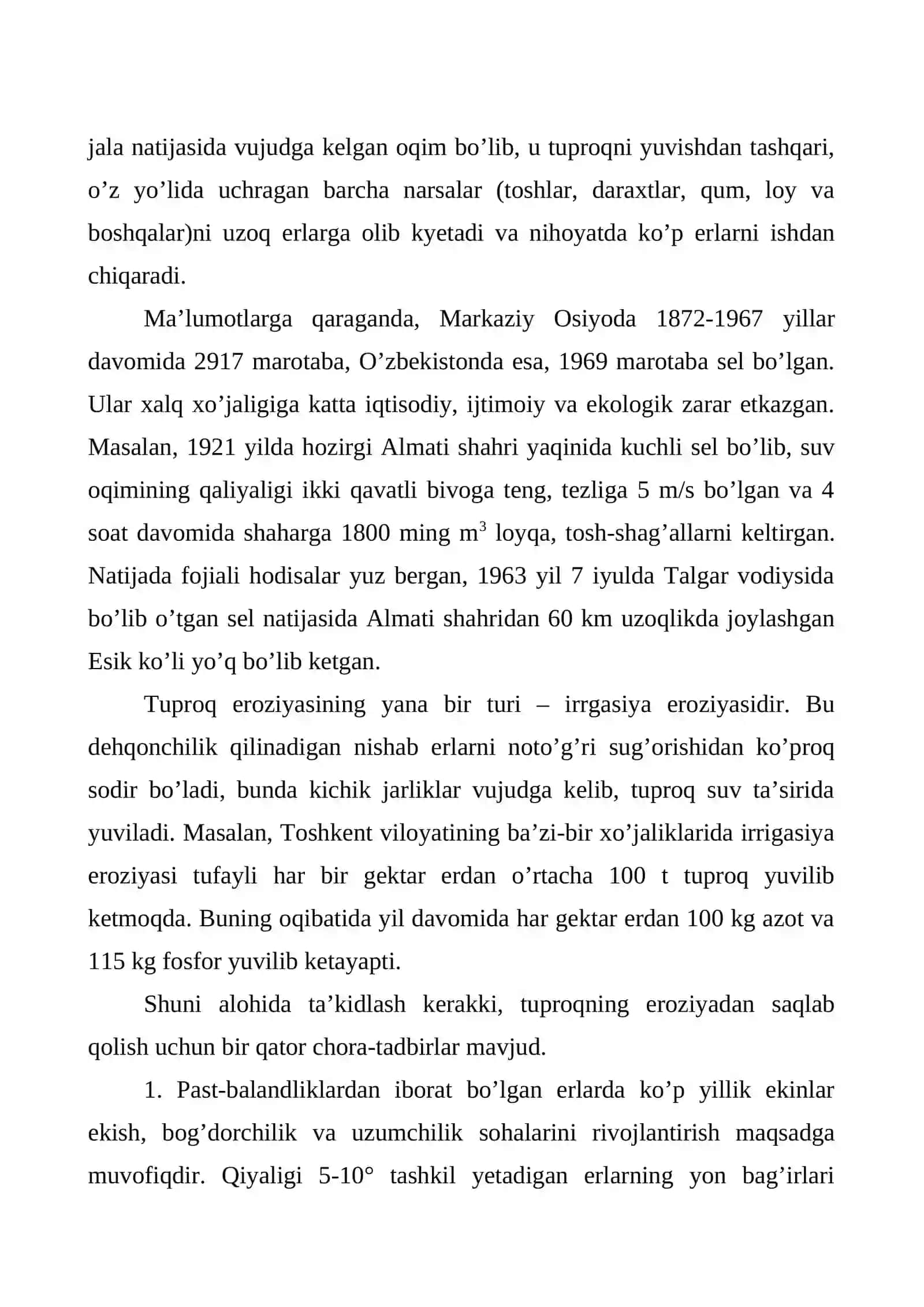 YER RESURSLARINI EROZIYA VA DEFLYASIYADAN MUHOFAZA QILISH CHORA-TADBIRLARI 3