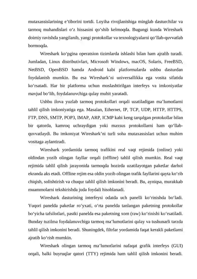 Wireshark ilovasini o‘rnatish va sozlash 3