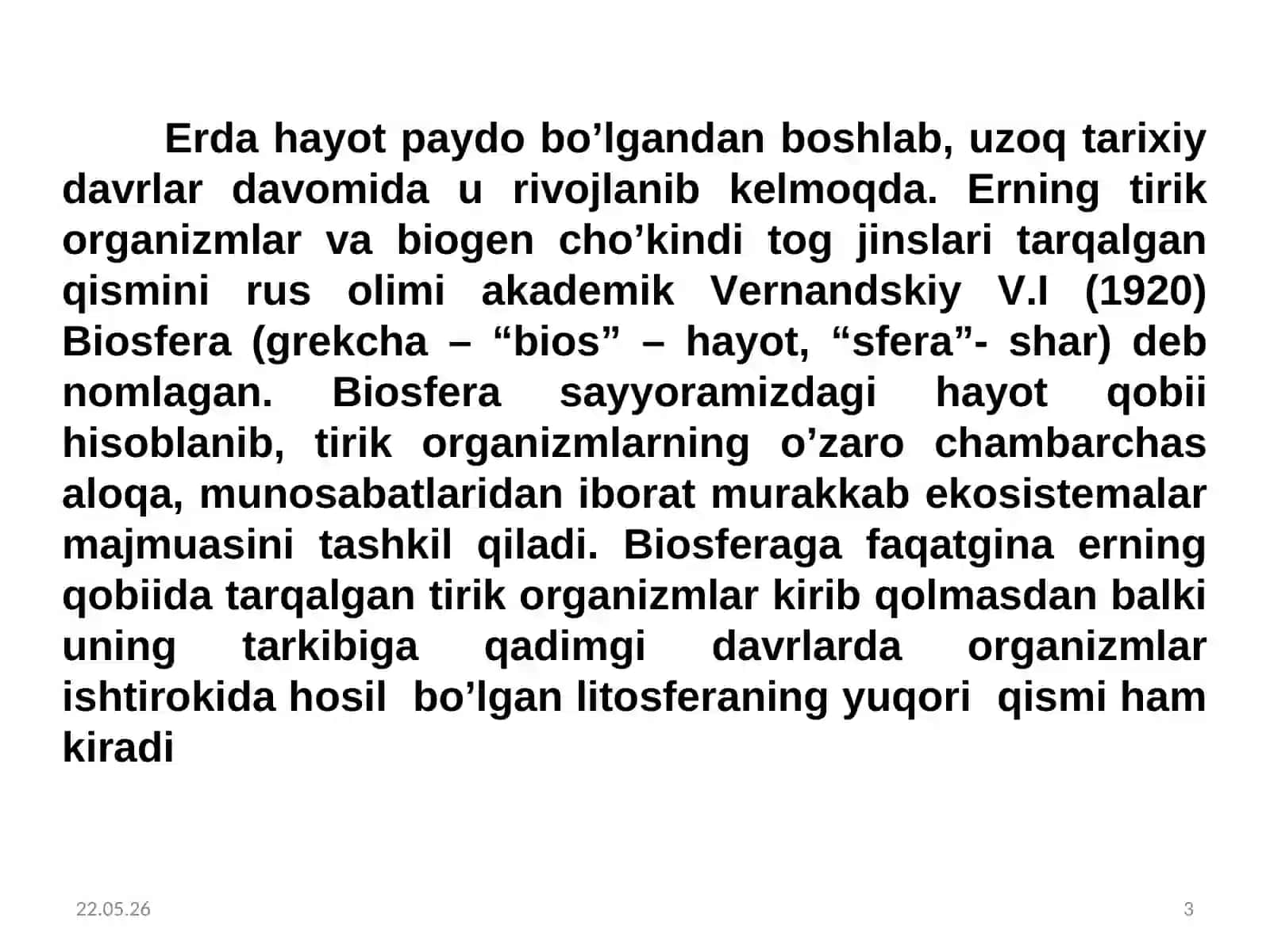 Biosfera haqida umumiy tushuncha 3