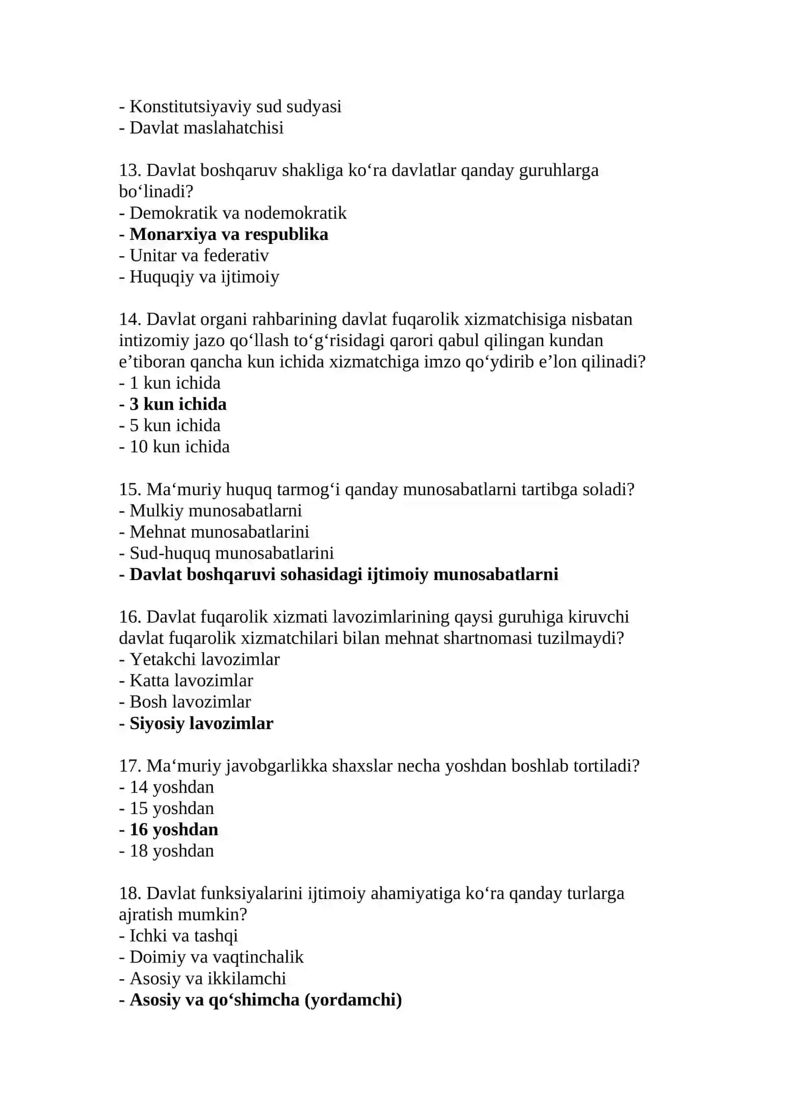 Aprel oyi uchun Argos davlat xizmatchisi test javoblari bilan birga 3