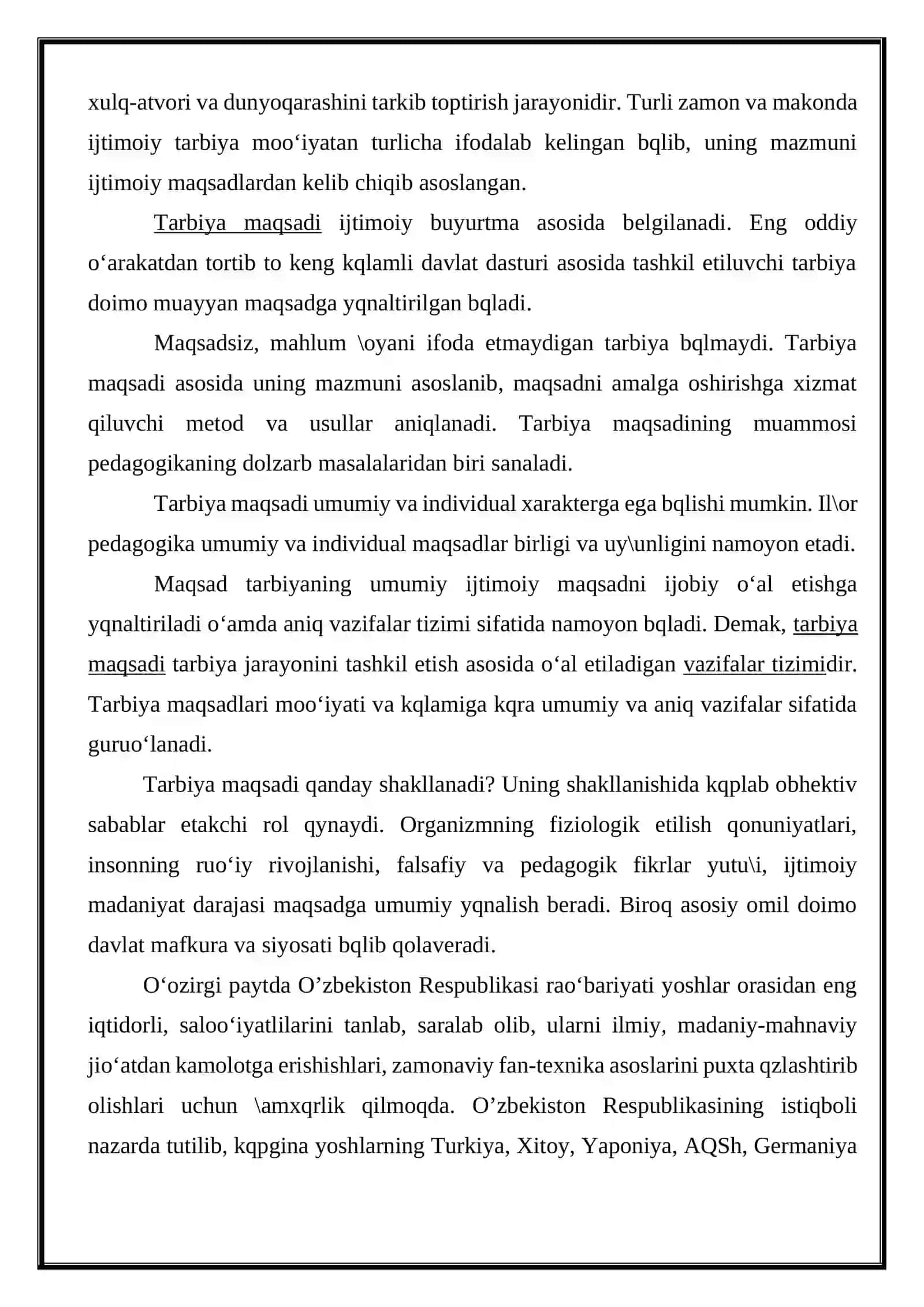 Tarbiya maqsadi va vazifalari 3
