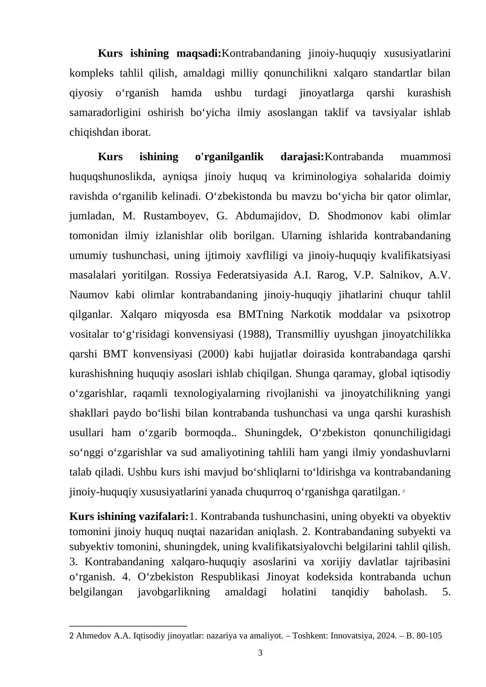 O'zbekiston jinoyat qonunchiligi ko'ra jinoyat tushunchasi va uning tasnifi 26 3