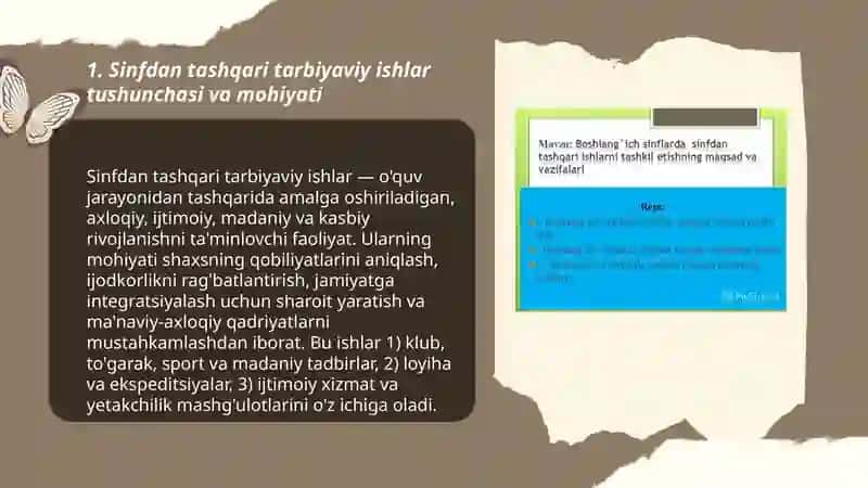 Sinfdan va maktabdan tashqari tarbiyaviy ishlarni tashkil qilishning nazariy asoslari 3