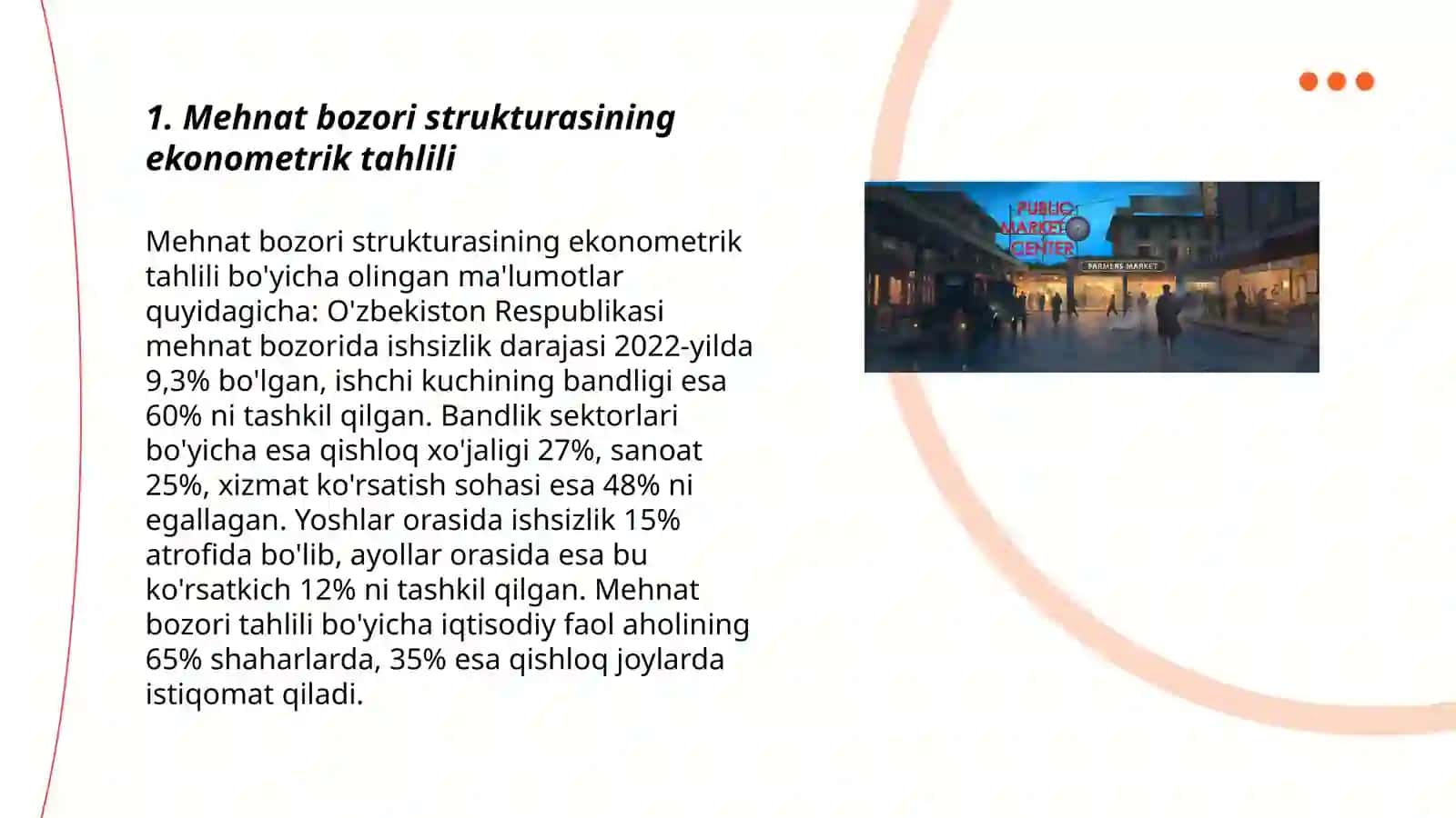 Mehnat bozorini ekonometrik modellashtirish 3