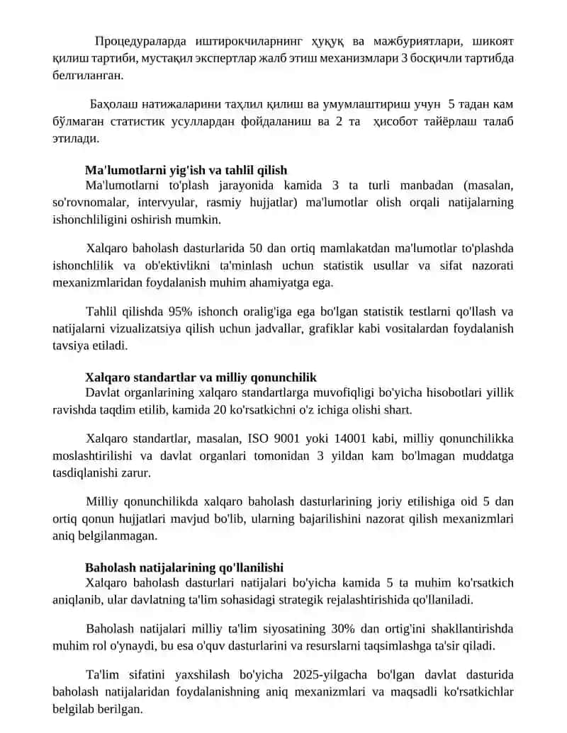 Xalqaro baholash dasturlari 3