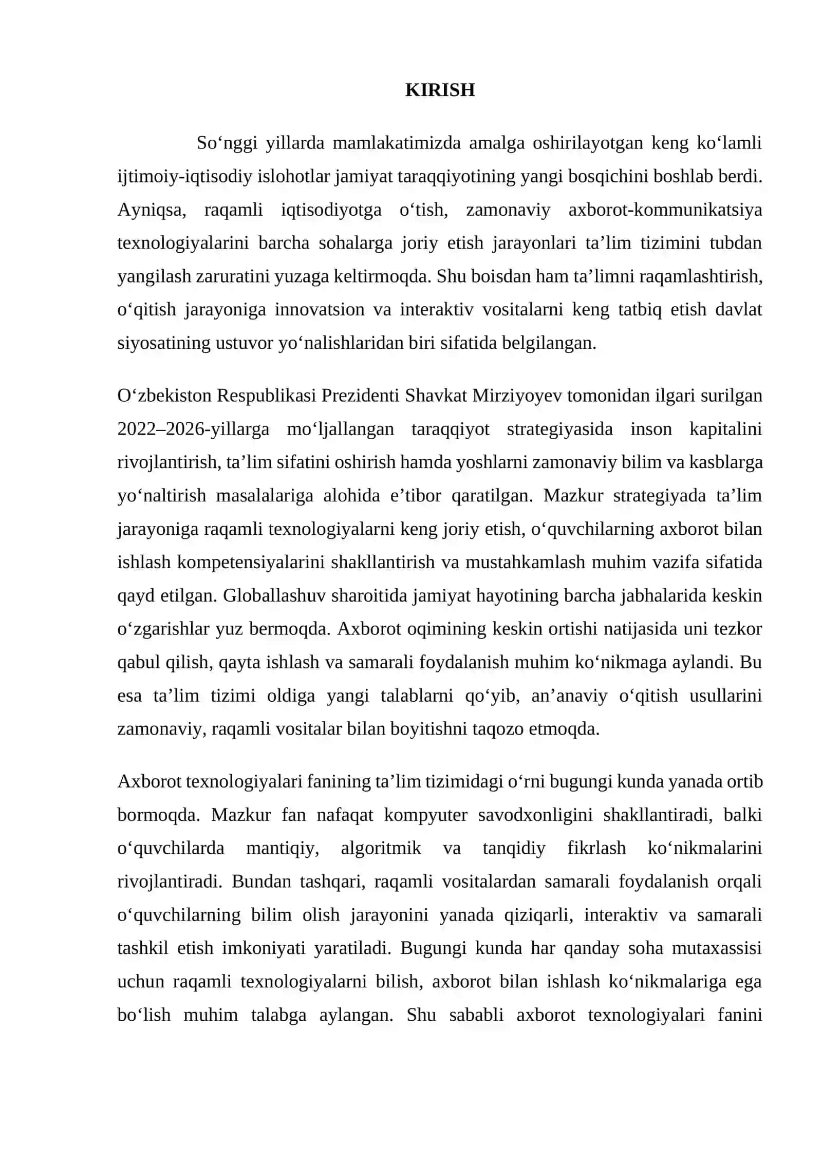 Axborot texnologiyalari fanini o‘qitishda raqamli vositalar 3