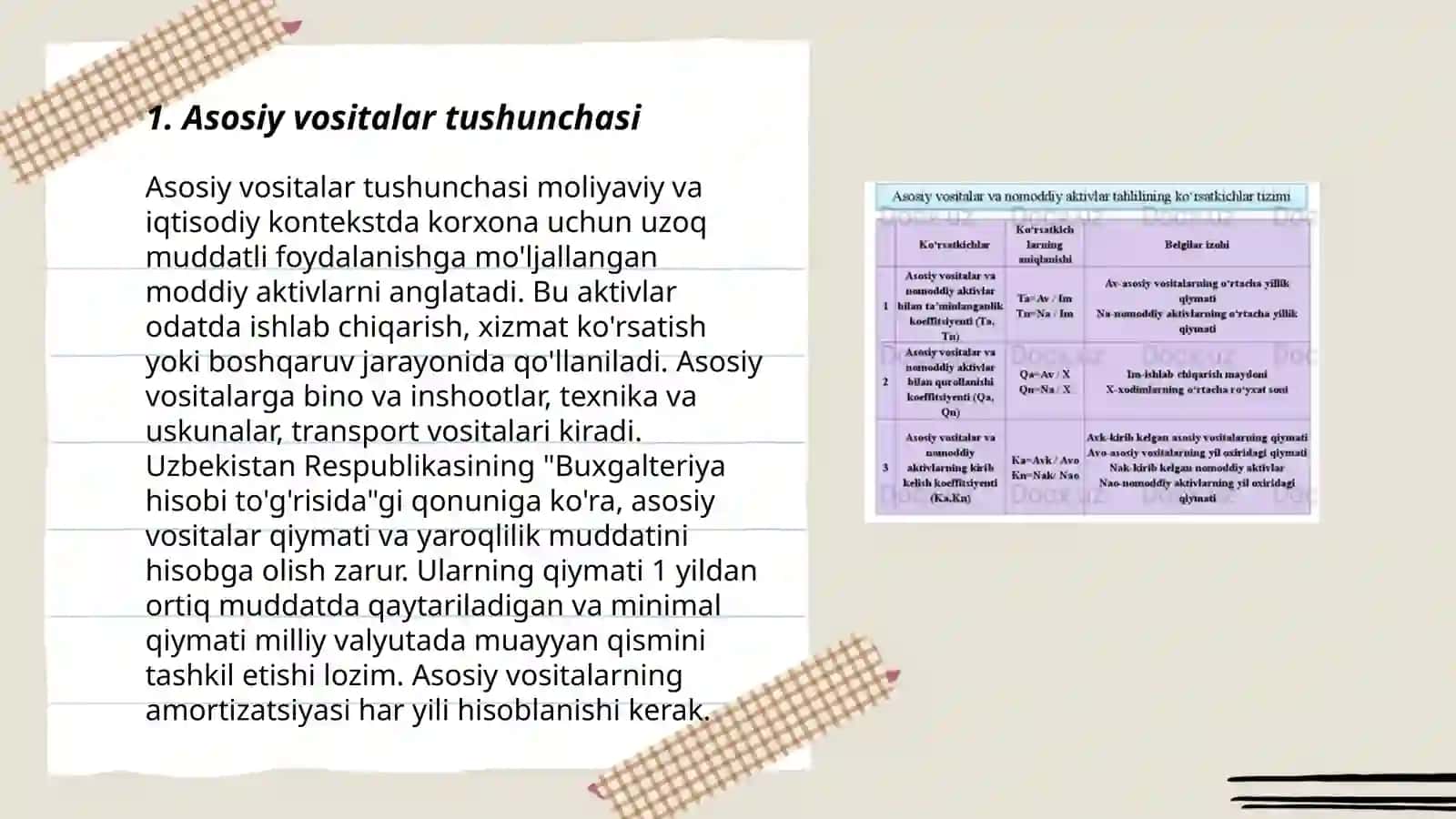 Asosiy vositalarn va nomoddiy aktivlar hisobi 3