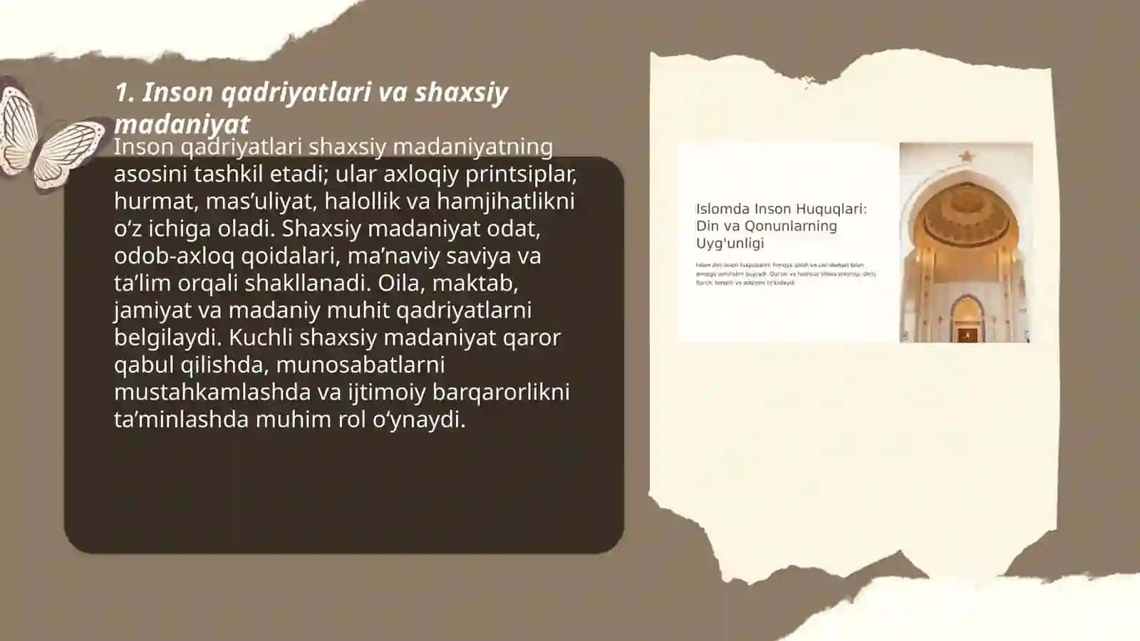 Inson, madaniyat va qadriyat 3