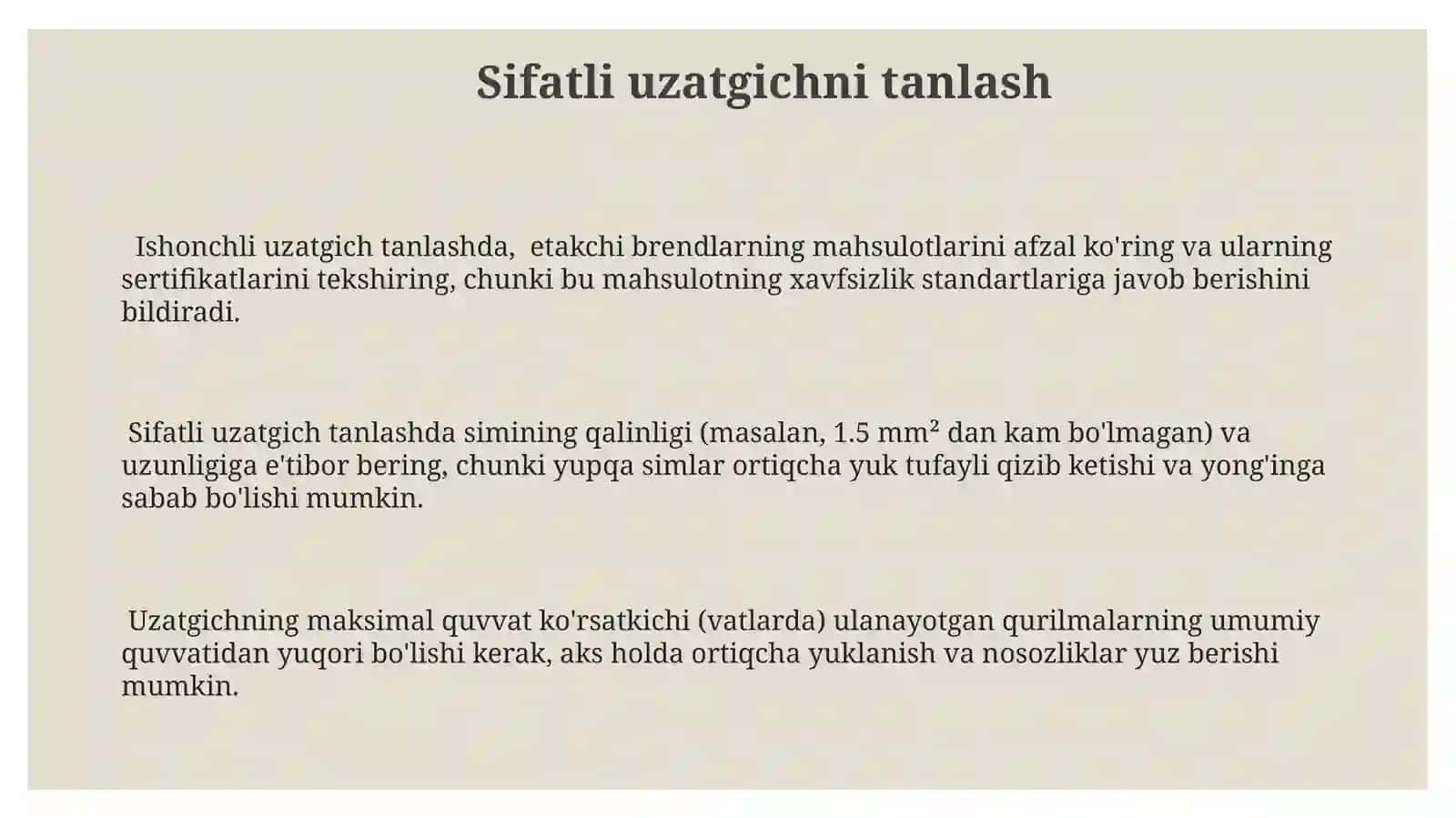 Tasmali uzatmalar 3