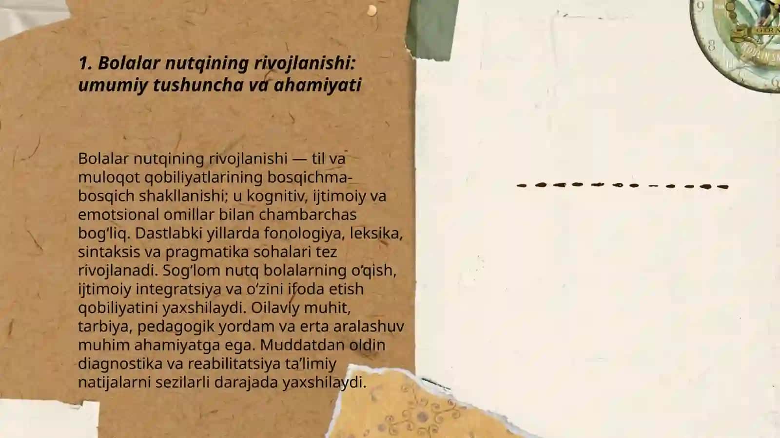Bolalar nutqining rivojlanishi xususiyatlari va bosqichlari 3