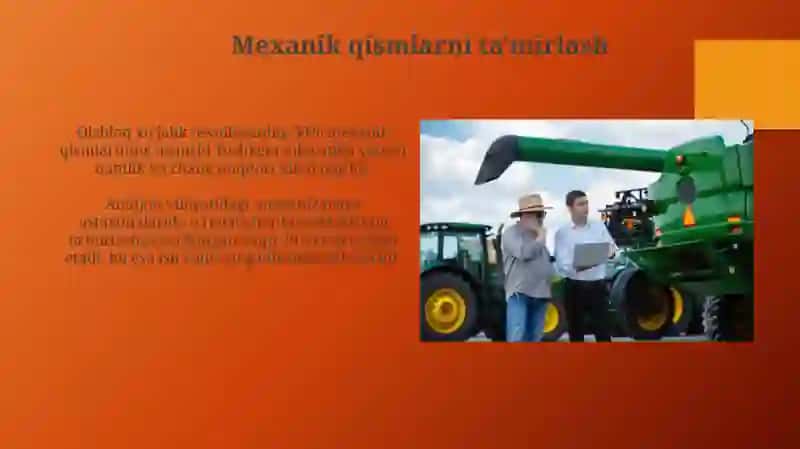 Qishloq хўжалиги техникасига техник хизмат кўрсатиш 3