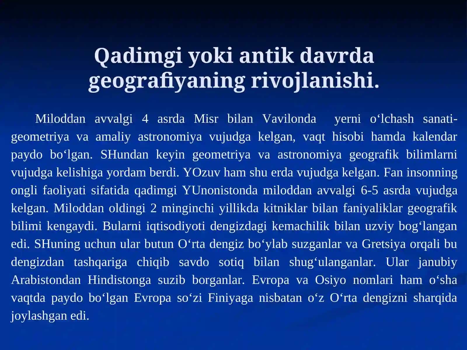 Umumiy tabiiy geografiya fanining rivojlanishining asosiy bosqichlari 3