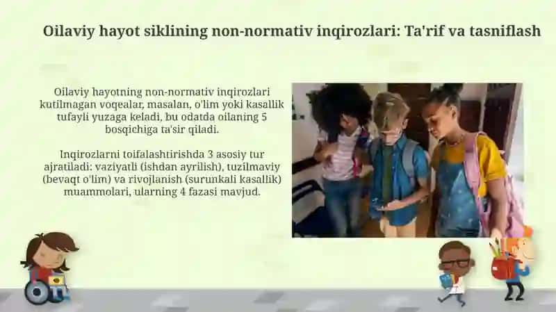 Oilaviy hayot siklining non-normativ inqirozlari 3