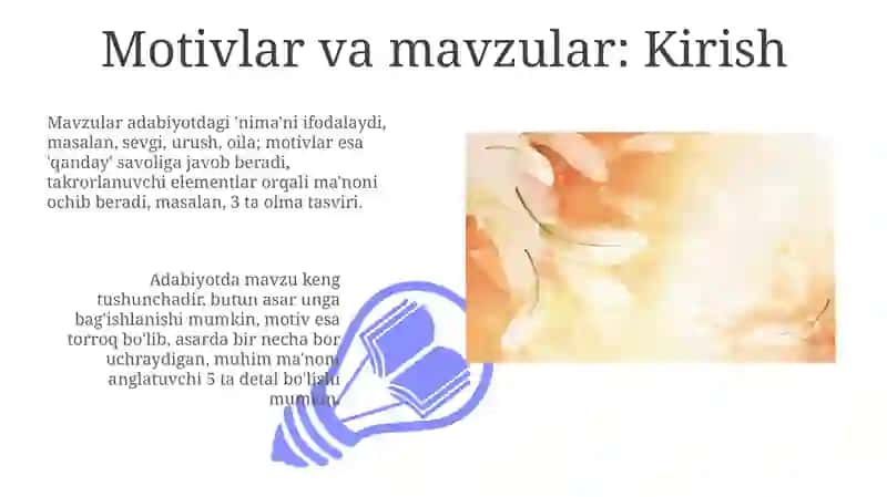 Motivlar va sujetlar 3