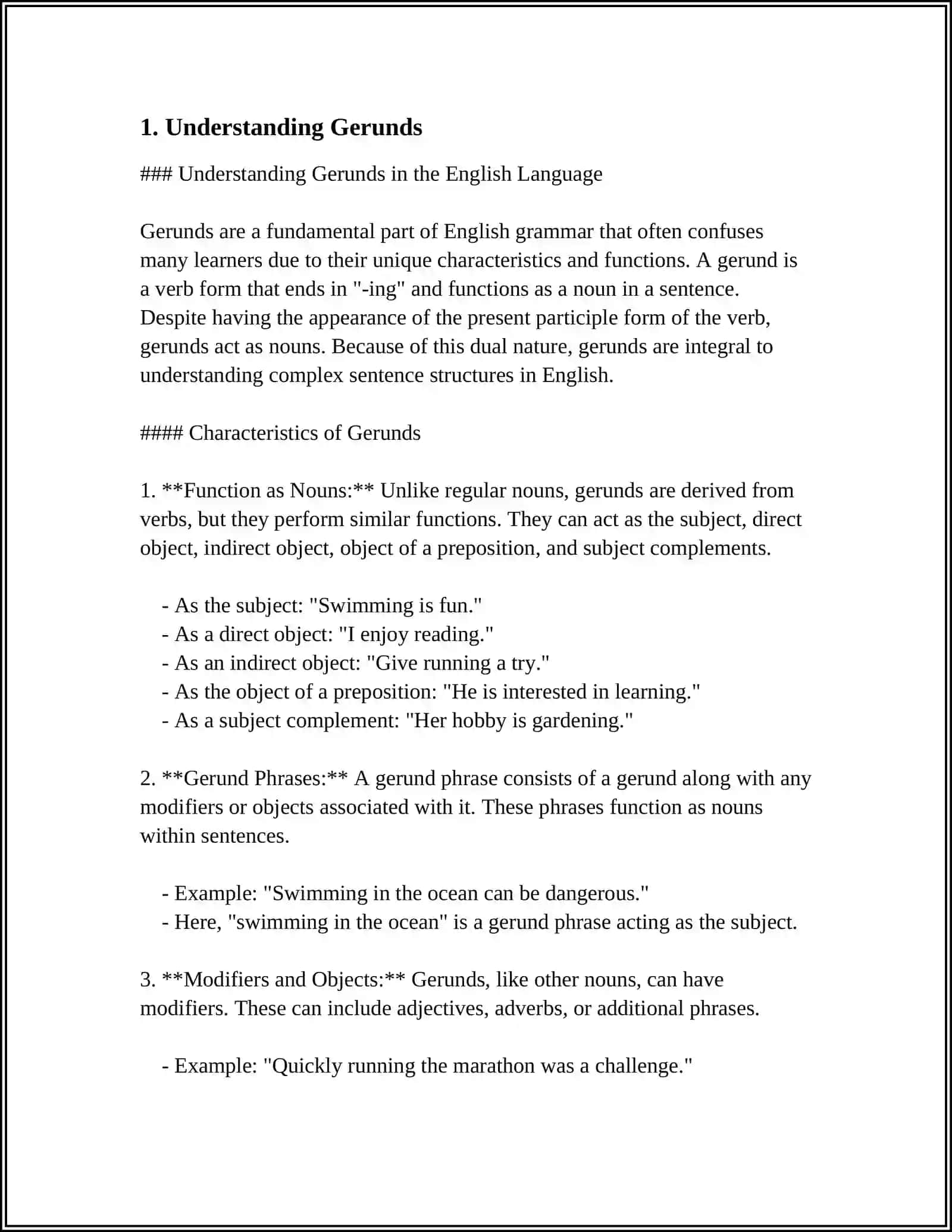VERBS THAT TAKE A GERUND 3