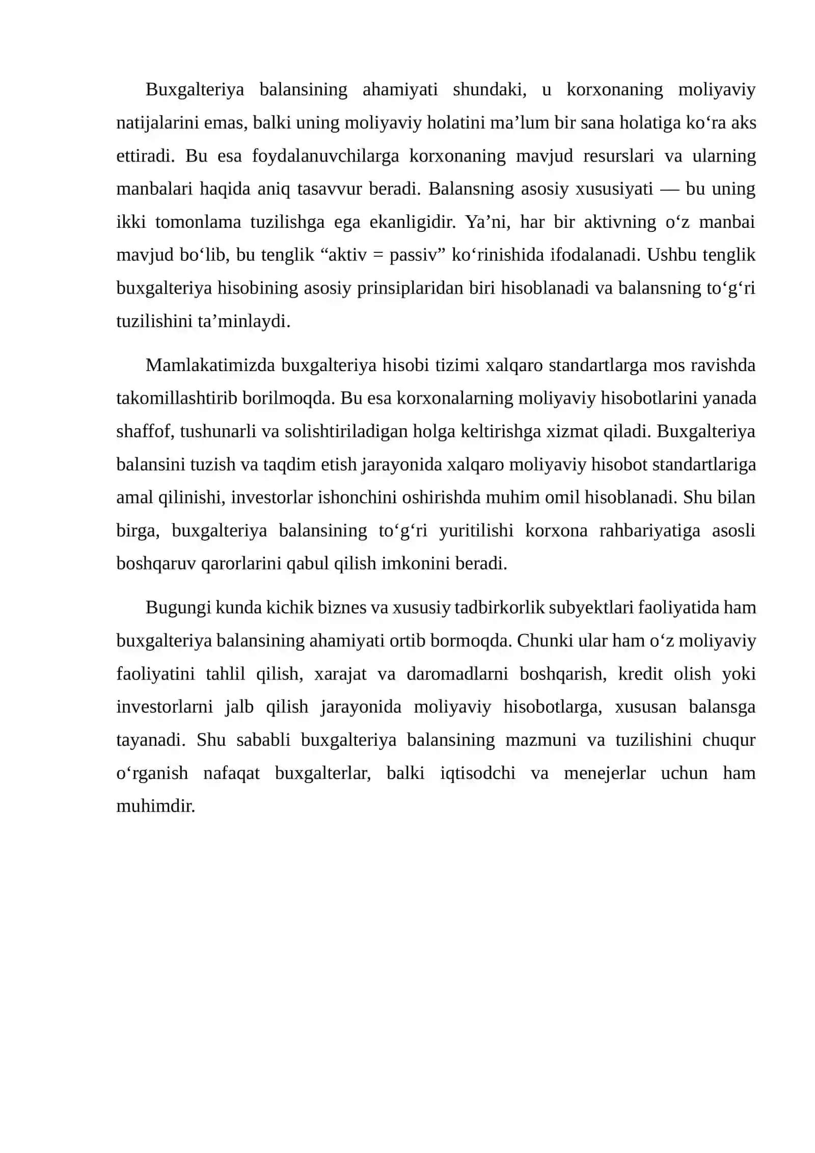 BUXGALTERIYA BALANSI: MAZMUNI VA TUZILISHI 3
