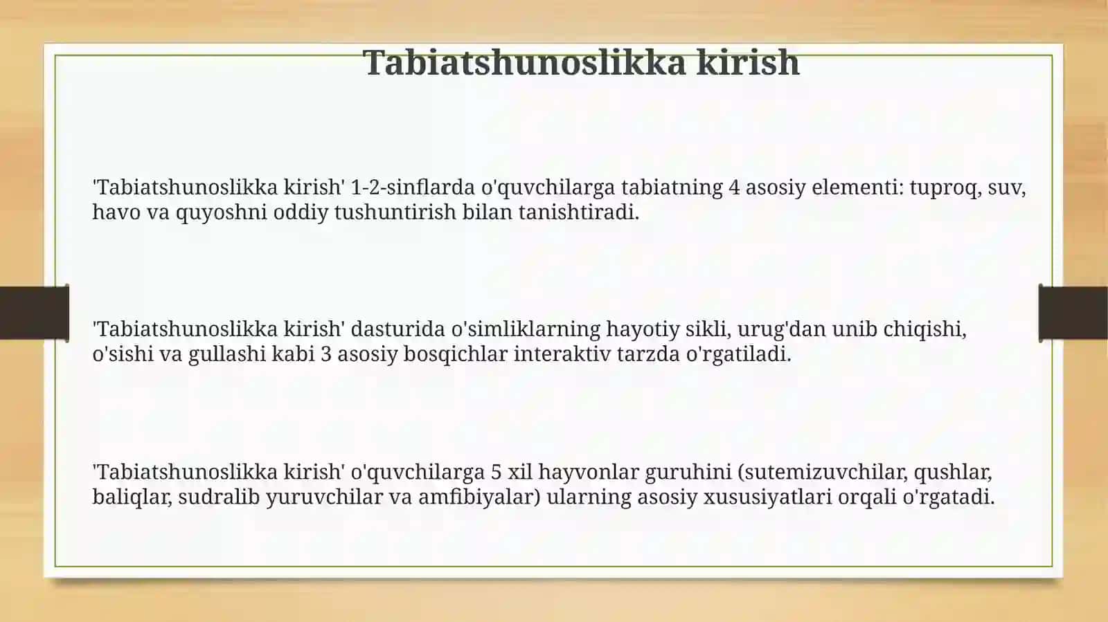 1-2-sinf Tabiiy fanlar bilan tanishish va tahlil qilish 3
