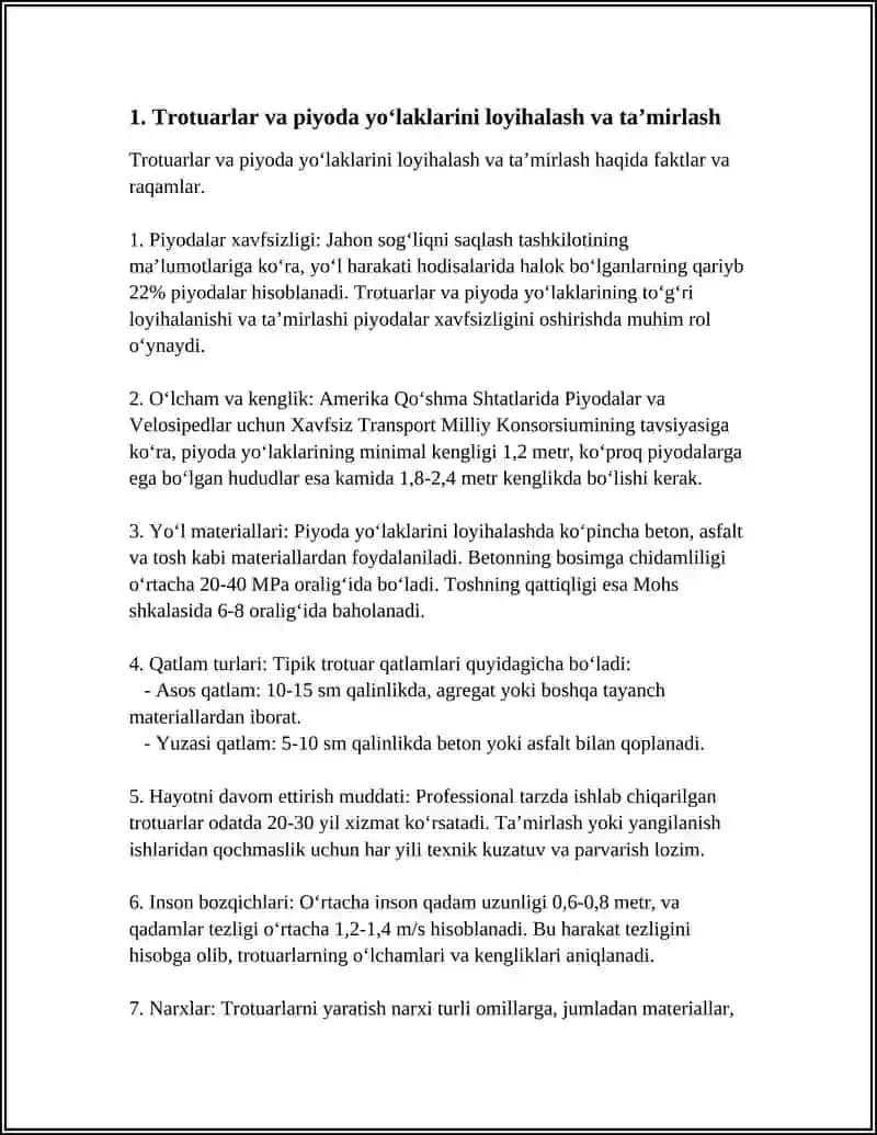 PIYODALARNING HARAKAT XAVFSIZLIGINI OSHIRISH YOʻLLARI 3