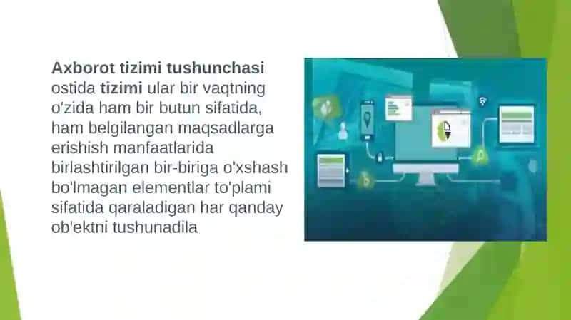 AXBAROT TIZIMLARINING TASNIFI 3