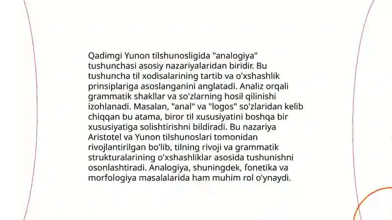 Qadimgi yunon tilshunosligida anologiya va anomaliya masalalari 3