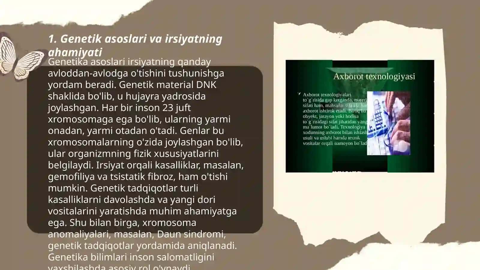 Genetik va irsiy kasalliklar haqida tushuncha 3