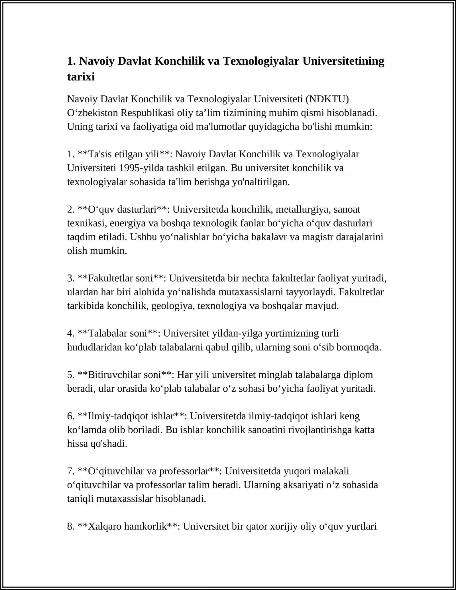Navoiy Davlat Konchilik va Texnologiyalar Universiteti 3