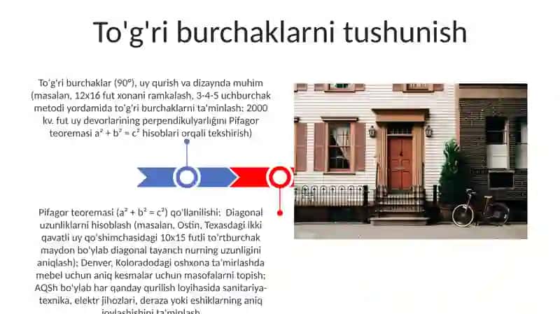 Uyni ta'mirlashda dizayn loyihasini tayyorlashda Pifagor teoremasini ta'lim berishning masofaviy metodlari 3