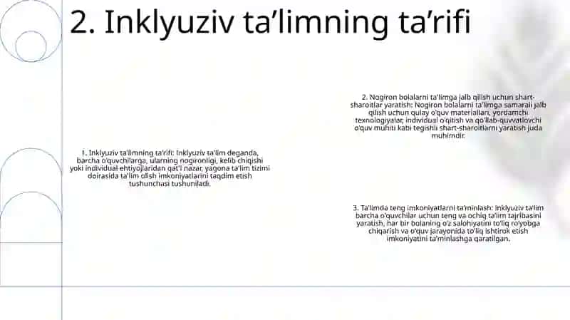 Inklyuziv Ta'Limga Imkoniyati Cheklangan Bolalarni Ta'Limga Jalb Etishda Shart-Sharoitlar Yaratish 3