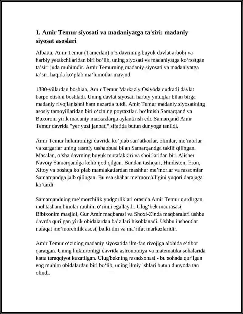 AMIR TEMUR VA TEMURIYLAR DAVRIDA MADANIYAT VA TALIM TARBIYA MASALALARI 3