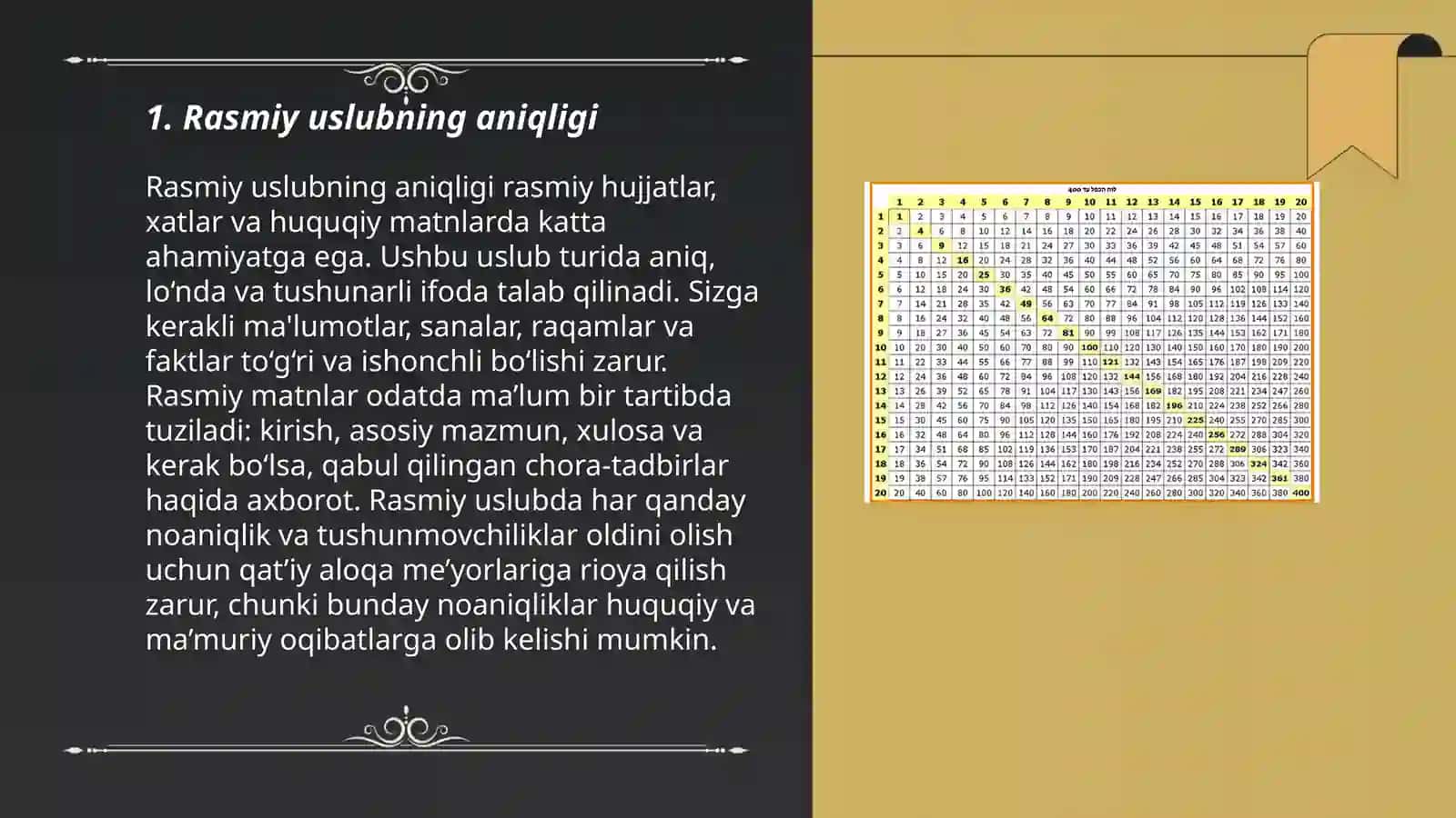 Rasmiy va ilmiy uslubning farqlari 3