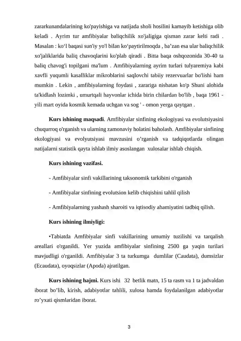 Amfibiyalar sinfining ekologiyasi va evolyutsiyasi 3