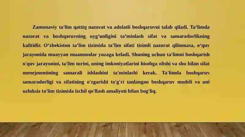 TA’LIM MUASSASASI VA TA’LIM SIFATINI BOSHQARISH JARAYONLARINI TIZIMLI REJALASHTIRISH 3