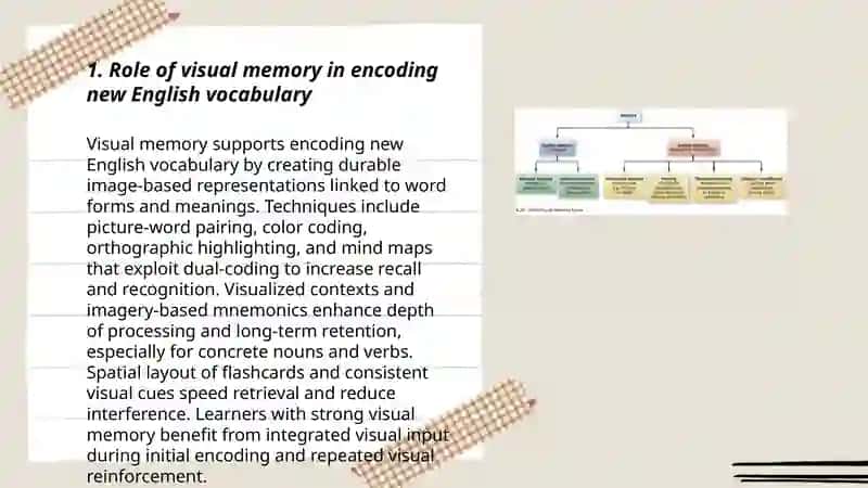 Analyzing types of memory in vocabulary learning 3
