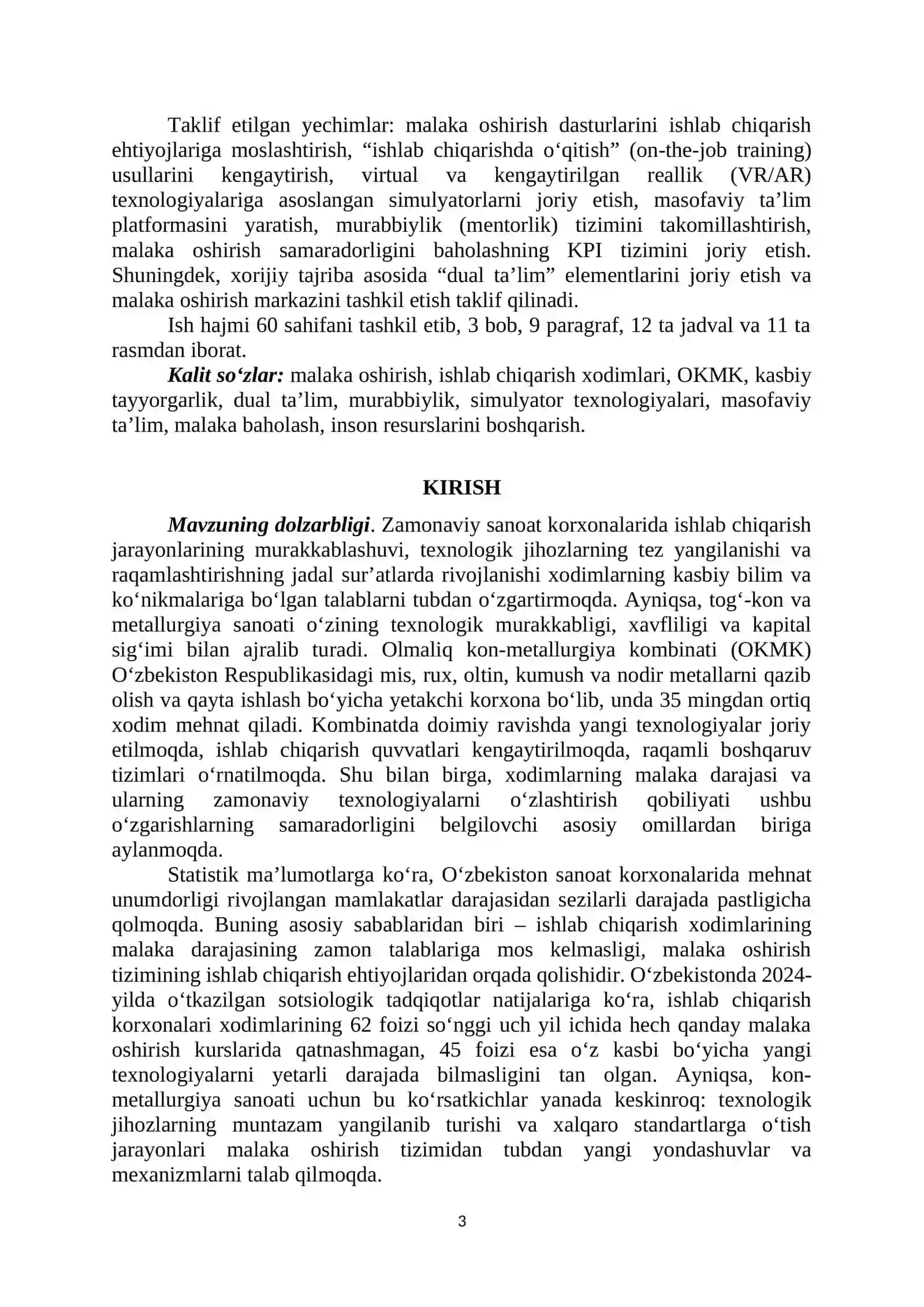 BMI. Hayot faoliyati xavfsizligi fanidan 3