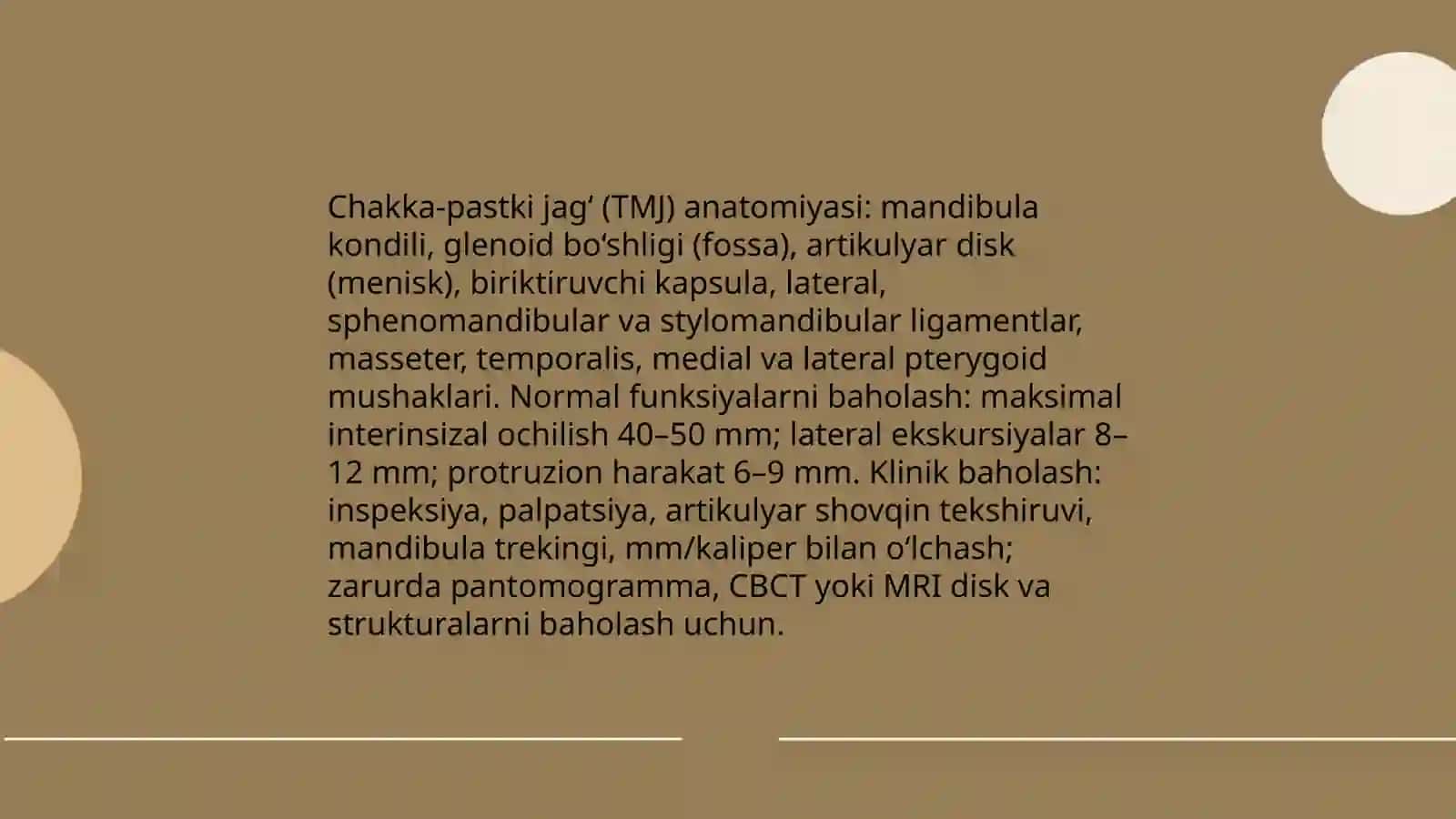 Umumiy amaliyot shifokori stomatologining chakka-pastki jag1 3