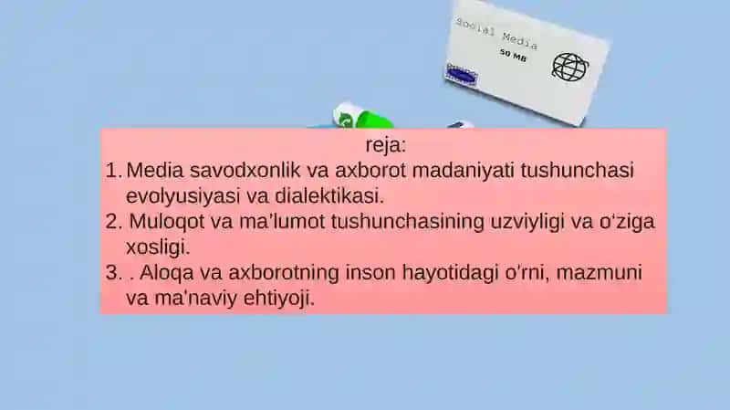 Pedagogikta’lim tizimi da mediasavodxonlik va axborot madaniyati 3