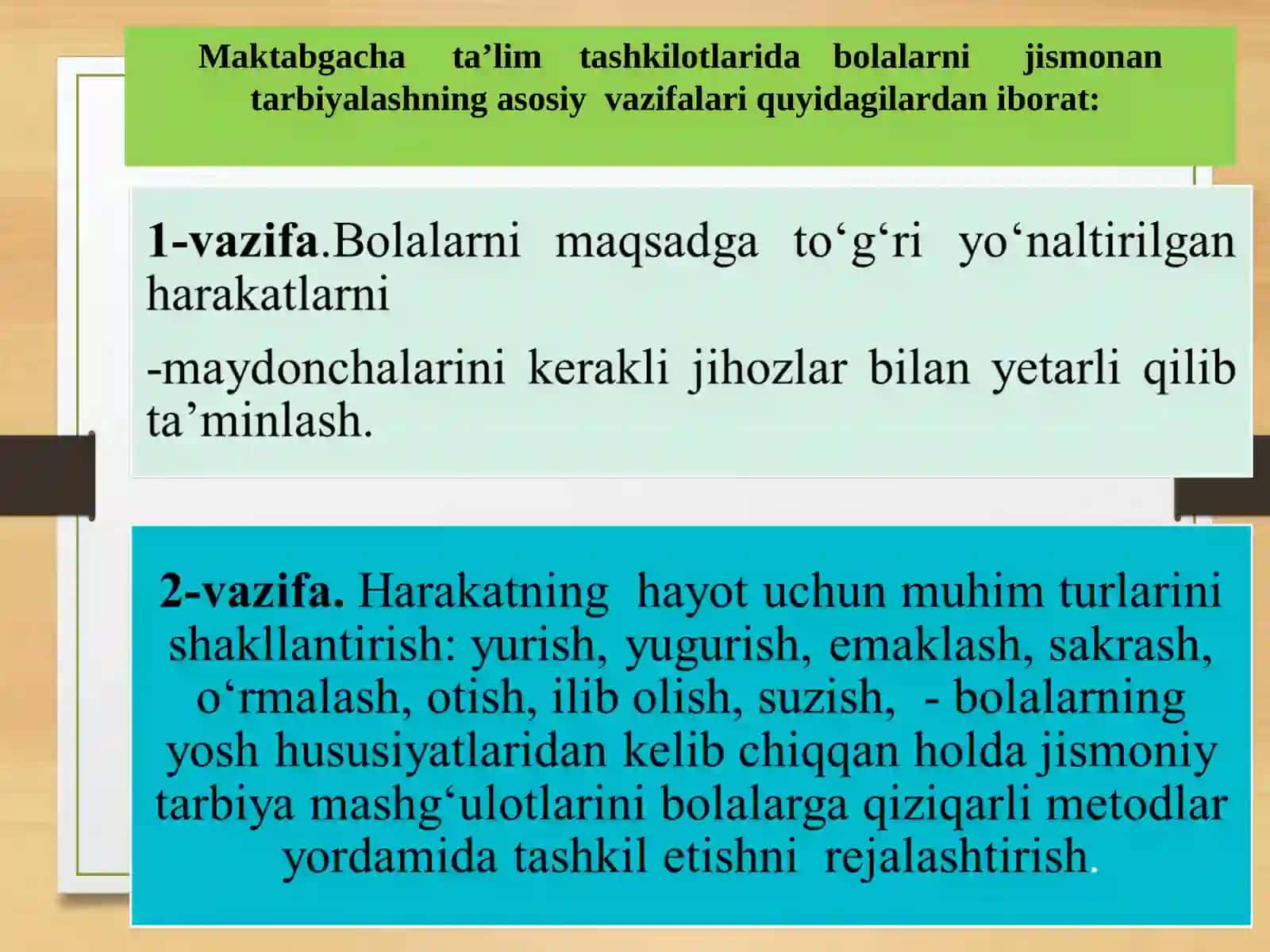 Maktabgacha ta'lim tashkilotlarida jismoniy tarbiya mashg'ulotlarini tashkil etish metodikasi 3