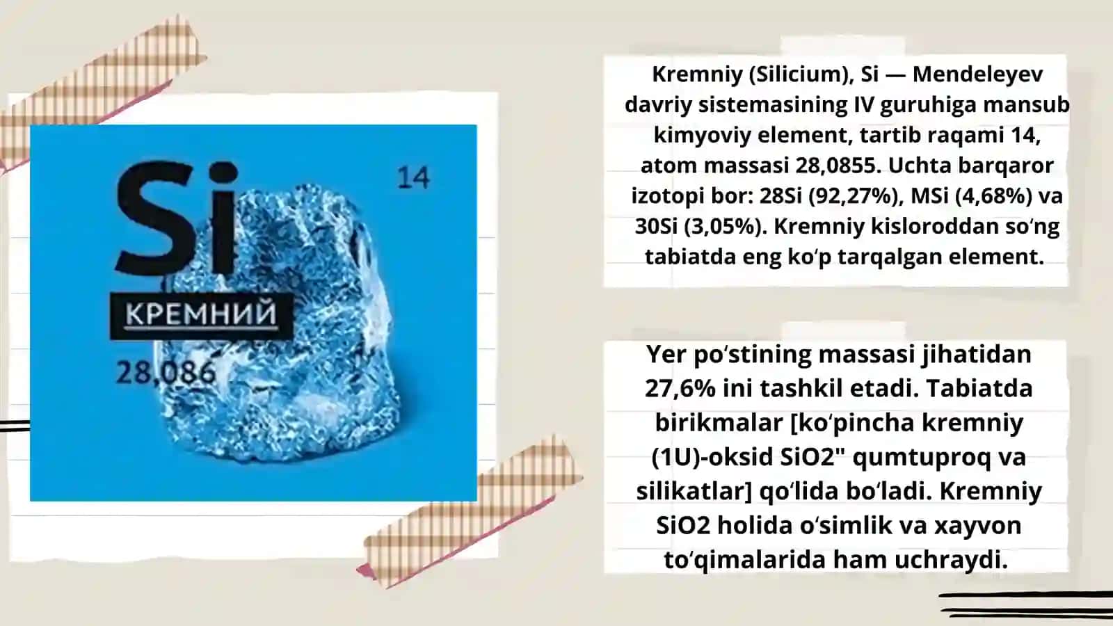 Kremniy elementi 3
