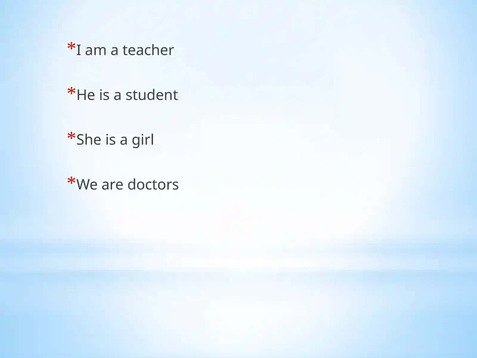 Verb to be 3