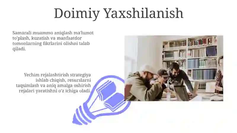 Yechim Rejasi va Rivojlantirish 3