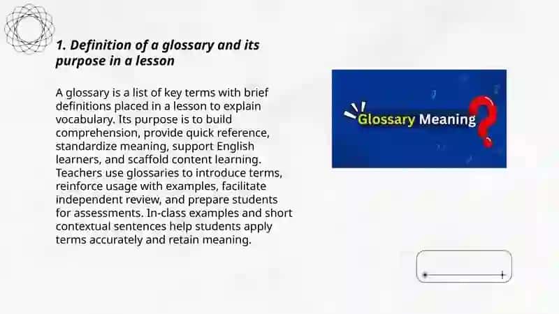 Making glossary 3
