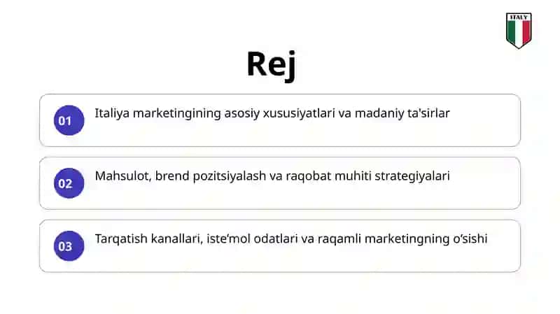 Italiya marketingining oʻziga xos xususiyatlari 3