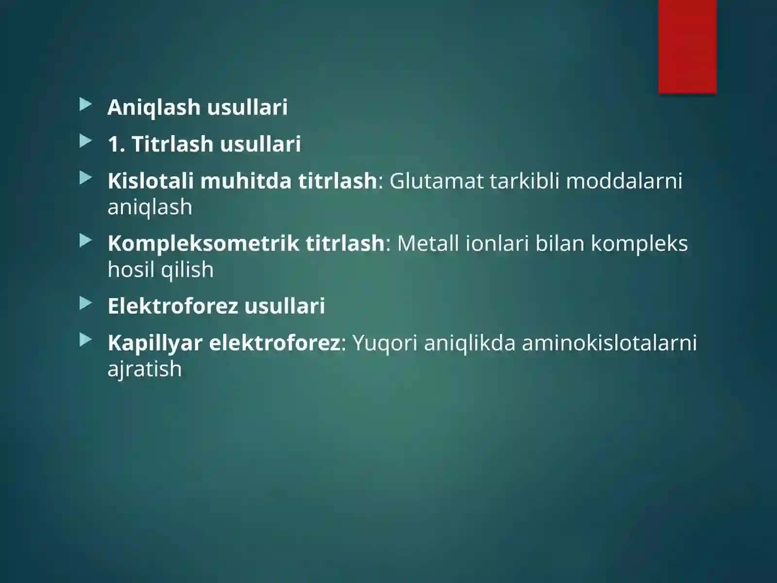 Oziq-ovqat mahsulotlari tarkibidagi sun'iy ta'mberuvchilarni aniqlash usullari 3